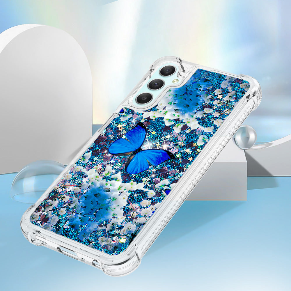 YB Quicksand Series-2 for Samsung Galaxy A24 4G Pattern Printing TPU Phone Case Floating Liquid Cover YB Quicksand Series-2 for Samsung Galaxy A24 4G Pattern Printing TPU Phone Case Floating Liquid Cover
